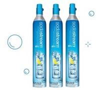 Lot de 3 cylindres de recharge de gaz co2 60l pour machine à gazéifier Sodastream 3 x cylindre gaz bleu G