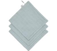 Lot de 3 débarbouillettes bleu poudré