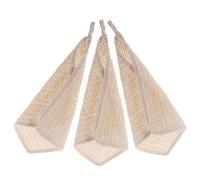 Lot de 3 Débarbouillettes Ramie Coton pour Visage et Bain | Douces, Absorbantes, Usage Familial, Format Compact, Kaki, Entretien Quotidien, Salle de Bain