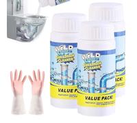 Lot de 3 déboucheurs Vollstern Wild, Gluckaro - Élimine rapidement les taches et les odeurs tenaces - Facile à utiliser - Convient pour le nettoyage des éviers de cuisine et des toilettes
