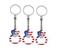 Lot de 3 décapsuleurs en forme de guitare avec drapeau américain de New York - Souvenir de voyage