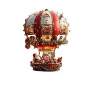 [Lot de 3] Décorations Auto & Noël en Acrylique - Père Noël en Montgolfière 15×19cm