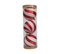 Lot de 3 décorations en plastique vert - Taille : 10 cm - Idéal pour les vacances de Noël - Caractéristiques : charmante décoration de vacances - Transformez votre maison en un pays des merveilles