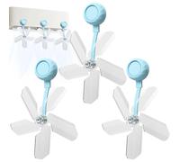 Lot de 3 déflecteur d'air pour climatisation avec ventouse, réduction du bruit et guidage du ventilateur pour chambre de bébé, bureau, chambre à coucher et maison