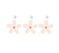 Lot de 3 déflecteurs d'air pour climatiseur - Installation facile - Auto-adhésif - Réglable - Déflecteur anti-direct - Orange