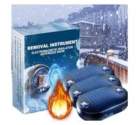 Lot de 3 dégivreurs moléculaires électromagnétiques solaires, chauffage moléculaire cinétique portable, anti-gel pour voiture