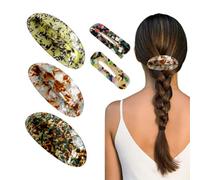 Lot De 3 Demi-Pinces À Cheveux Et 2 Pinces À Cheveux Carrées, Pinces À Cheveux Pour Femme, Pinces À Cheveux Rétro, Pinces À Cheveux Élégantes, Décoration De Coiffure, Accessoires De Coiffure
