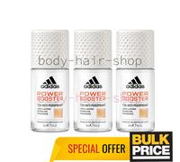 Lot de 3 déodorants Adidas Power Booster pour femmes Roll-On 72H Odor Sweat C...