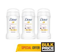 Lot de 3 déodorants bâtons Dove Invisible Care Colors 48H protection contre l...