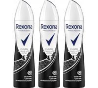 Lot de 3 déodorants en spray REXONA pour femme « Invisible on Black + White Clothes » - 150 ml