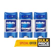 Lot de 3 déodorants Gillette Arctic Ice Gel 48H Max Protection Sweat Odor Blo...