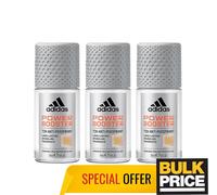 Lot de 3 déodorants roll-on 72H Adidas Power Booster pour hommes, protection ...