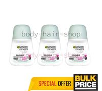 Lot de 3 déodorants roll-on Garnier Mineral Invisible BW Colors Floral...