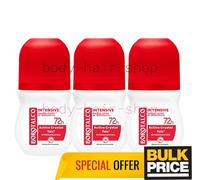 Lot de 3 déodorants roulants intensifs Borotalco 72H protection excessive...