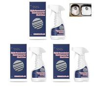 Lot de 3 dérouillants haute performance pour métal - 120 ml - Dissolvant puissant pour métal et acier inoxydable - Dissolvant de rouille puissant pour Iron, hautement concentré pour acier et fer