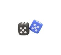 Lot de 3 dés en mousse supersafe Softee Bleu 7x7 cm Unisex