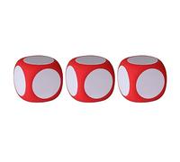 Lot de 3 dés pour écrire et effacer - Cubes de jeu nettoyables pour enseignement en salle de classe - Effacements à sec - Dés extérieurs