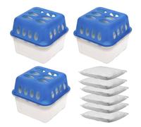 Lot de 3 déshumidificateurs d'intérieur - Avec 6 granulés de 400 g