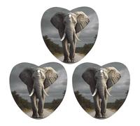 Lot de 3 désodorisants 3D en forme d'éléphant à suspendre pour voiture, cartes parfumées mignonnes blanches, parfums de voitures neuves pour homme et femme, désodorisant naturel avec cordon