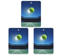 Lot de 3 désodorisants à suspendre en forme de balle de tennis pour voiture, armoire, voiture, maison
