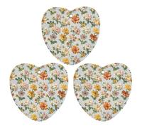 Lot de 3 désodorisants à suspendre en forme de fleur pour voiture, maison, bureau, gris