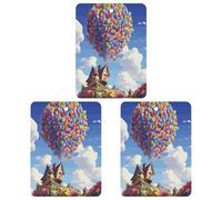 Lot de 3 désodorisants à suspendre pour voiture, ballons colorés et maison, rétroviseur, tablettes d'aromathérapie, décoration intérieure, salle de bain, chambre à coucher, parfum lavande