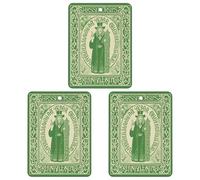 Lot de 3 désodorisants à suspendre pour voiture, bénédiction irlandaise, Saint-Patrick, rétroviseur, aromathérapie, décoration intérieure, salle de bain, chambre à coucher, parfum lavande
