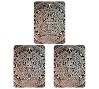 Lot de 3 désodorisants à suspendre pour voiture, calendrier maya fin du monde, tablettes d'aromathérapie pour armoire, voiture, décoration d'intérieur