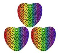 Lot de 3 désodorisants à suspendre pour voiture, maison, voiture, décoration intérieure, motif arc-en-ciel Gay Pride