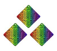 Lot de 3 désodorisants à suspendre pour voiture, maison, voiture, décoration intérieure, motif arc-en-ciel Gay Pride