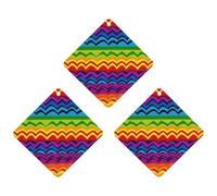 Lot de 3 désodorisants à suspendre pour voiture, maison, voiture, décoration intérieure, motif arc-en-ciel Gay Pride