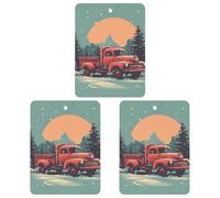Lot de 3 désodorisants à suspendre pour voiture, maison, voiture, décoration intérieure, paysage de banlieue, camion