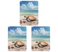 Lot de 3 désodorisants à suspendre pour voiture, maison, voiture, décoration intérieure, tortue de mer, étoile de mer