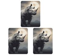 Lot de 3 désodorisants à suspendre pour voiture, rhinocéros d'aromathérapie pour armoire, voiture, décoration d'intérieur