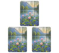 Lot de 3 désodorisants à suspendre pour voiture, saule, lotus, rétroviseur, aromathérapie, décoration d'intérieur, salle de bain, chambre à coucher, parfum lavande