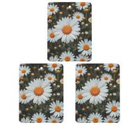 Lot de 3 désodorisants carrés à suspendre pour voiture, maison, bureau - Style bohème - Gris