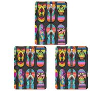 Lot de 3 désodorisants carrés à suspendre pour voiture, maison, bureau, style gris