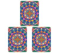 Lot de 3 désodorisants carrés colorés à suspendre pour voiture, maison, bureau, style blanc