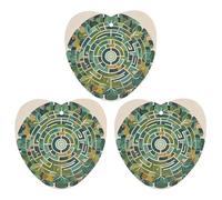 Lot de 3 désodorisants circulaires pour voiture, maison, bureau - Style blanc - Forme d'amour à suspendre