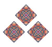 Lot de 3 désodorisants colorés à motif symétrique pour voiture, maison, bureau, style noir