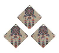 Lot de 3 désodorisants colorés rétro Tribe Dream Catcher pour voiture, maison, bureau, style blanc