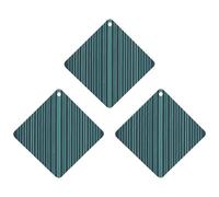 Lot de 3 désodorisants de voiture à motif minimaliste rétro foncé à suspendre, cartes parfumées durables pour voiture, maison, bureau, style gris