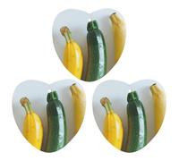 Lot de 3 désodorisants de voiture à suspendre en forme de courgettes et bananes - Motif thé mignon - Désodorisant pour voiture - Longue durée - Pour homme et femme - Avec cordon de serrage