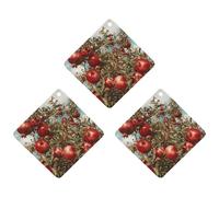 Lot de 3 désodorisants de voiture à suspendre en forme de grenadier - Cartes parfumées - Noir - Longue durée - Pour homme et femme - Désodorisant naturel avec cordon de serrage