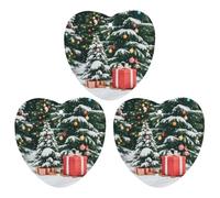 Lot de 3 désodorisants de voiture à suspendre en forme de pin et boîte cadeau, cartes parfumées durables pour voiture, maison, bureau, style blanc