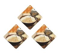 Lot de 3 désodorisants de voiture à suspendre - Feuilles d'encens parfumées pour voiture, maison, décoration intérieure, riz végétal