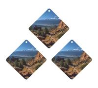 Lot de 3 désodorisants de voiture à suspendre - Feuilles d'encens parfumées pour voiture, maison, décoration intérieure - Pikes Peak Colorado