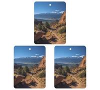 Lot de 3 désodorisants de voiture à suspendre - Feuilles d'encens parfumées pour voiture, maison, décoration intérieure - Pikes Peak Colorado