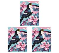 Lot de 3 désodorisants de voiture à suspendre - Feuilles d'encens parfumées pour voiture, maison, décoration intérieure - Toucan