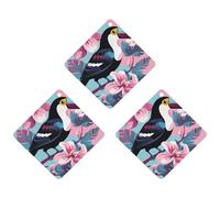 Lot de 3 désodorisants de voiture à suspendre - Feuilles d'encens parfumées pour voiture, maison, décoration intérieure - Toucan